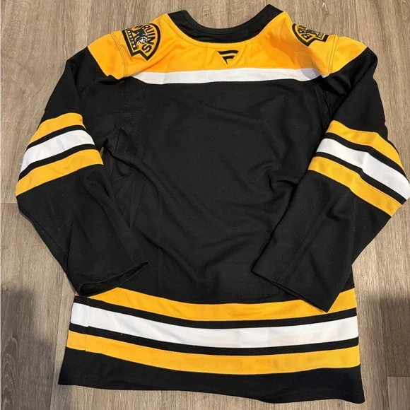 Authentic Boston Bruins Premium Jersey W/Fighting Strap Black NWOT $180